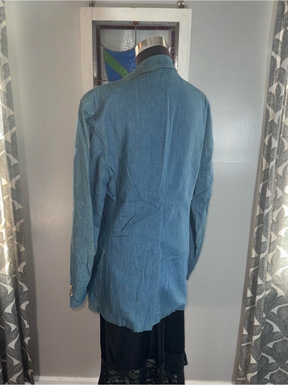 Vintage 70s Levi's Panatela Denim Blazer Jacket 40L Retro Sport Coat - Picture 4 of 8